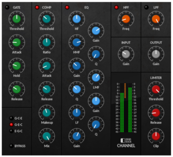 DD Channel: Channel Strip Gratuito da Dead Duck Software